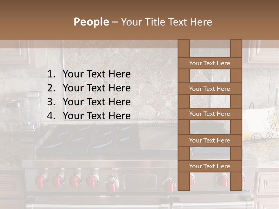 A Stove Top Oven Sitting Inside Of A Kitchen PowerPoint Template