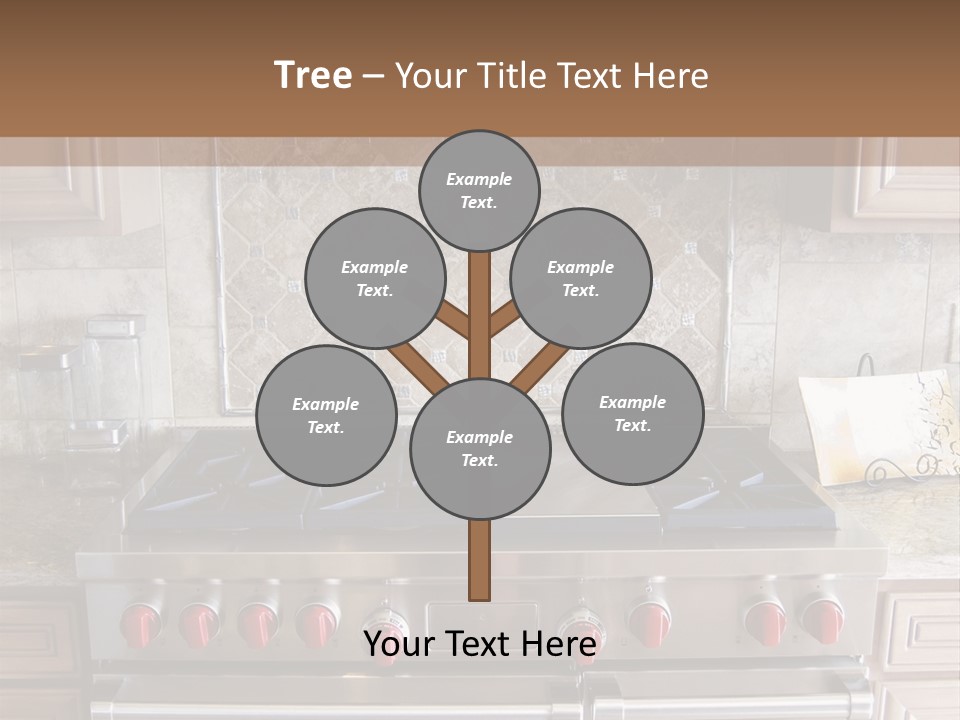 A Stove Top Oven Sitting Inside Of A Kitchen PowerPoint Template
