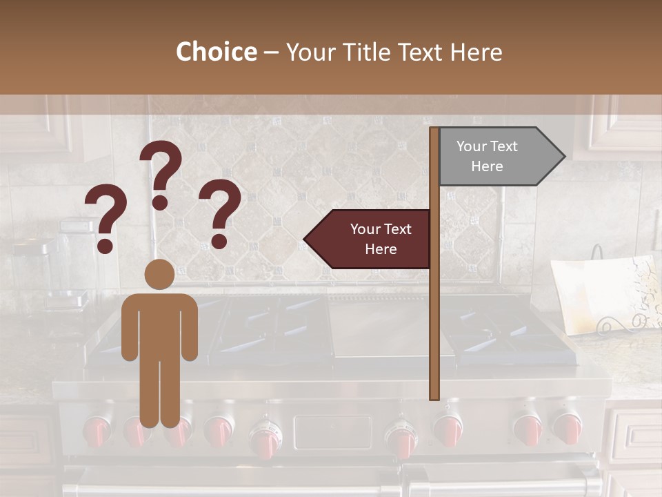 A Stove Top Oven Sitting Inside Of A Kitchen PowerPoint Template