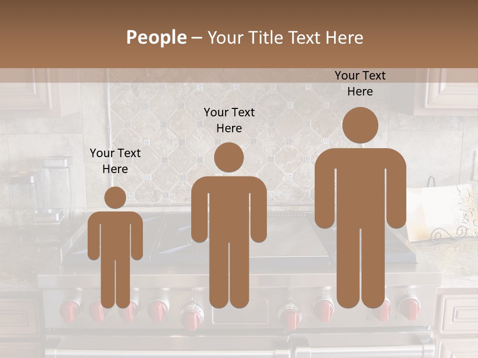 A Stove Top Oven Sitting Inside Of A Kitchen PowerPoint Template