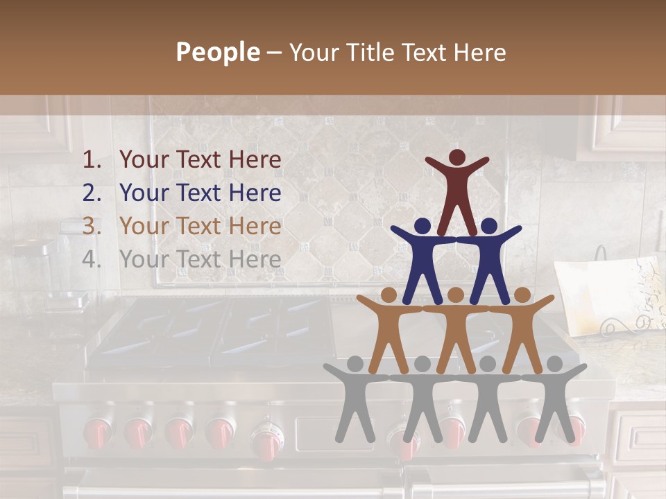 A Stove Top Oven Sitting Inside Of A Kitchen PowerPoint Template