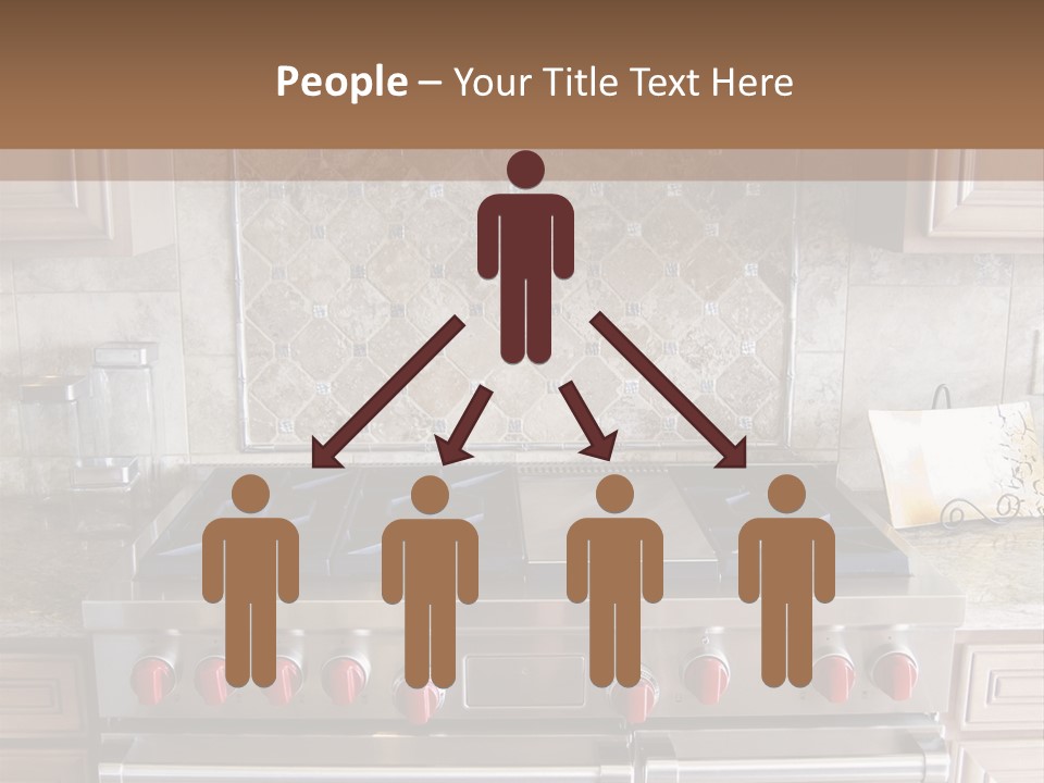 A Stove Top Oven Sitting Inside Of A Kitchen PowerPoint Template