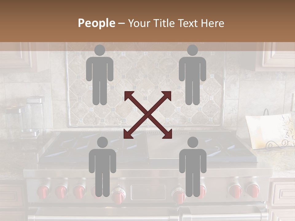 A Stove Top Oven Sitting Inside Of A Kitchen PowerPoint Template