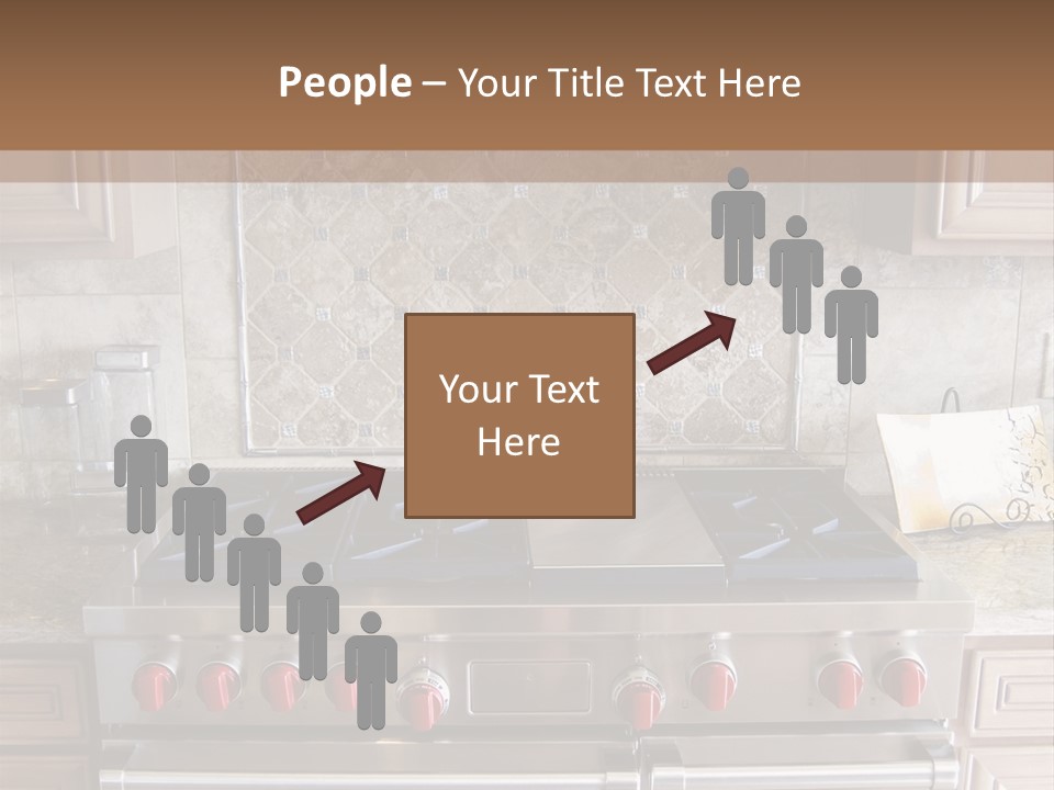A Stove Top Oven Sitting Inside Of A Kitchen PowerPoint Template