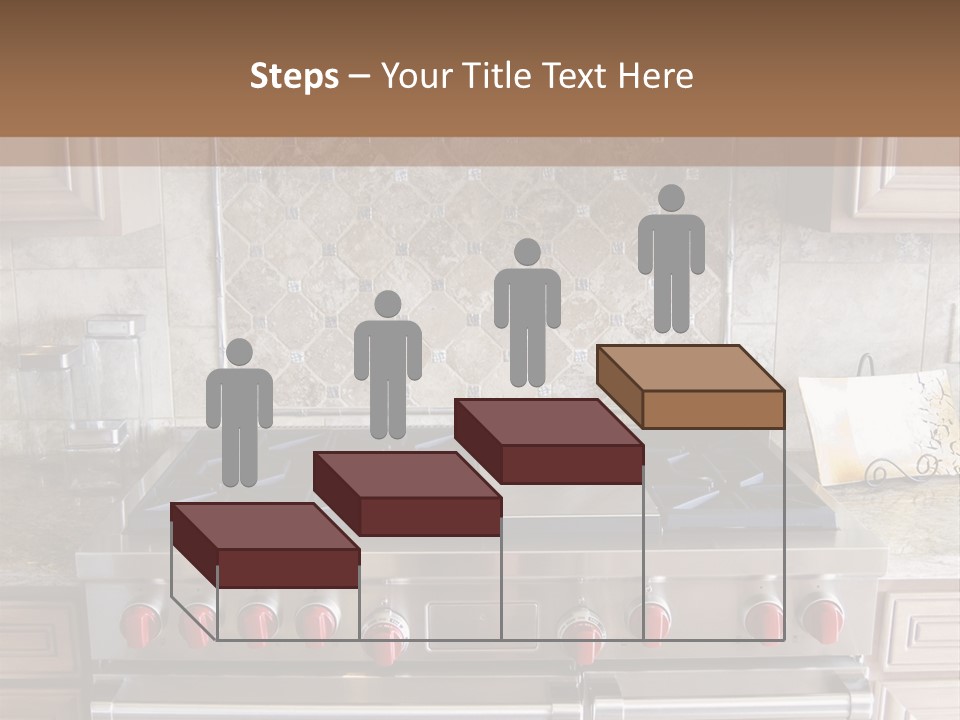 A Stove Top Oven Sitting Inside Of A Kitchen PowerPoint Template