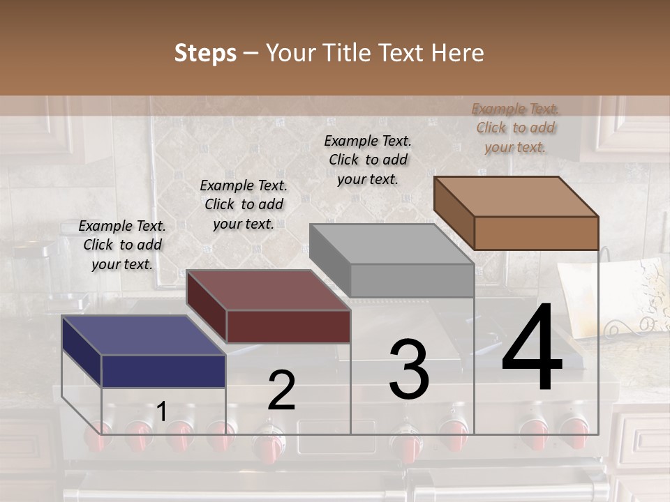 A Stove Top Oven Sitting Inside Of A Kitchen PowerPoint Template