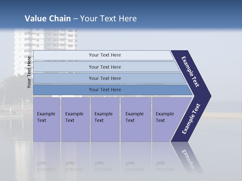 A Large White Building Sitting Next To A Body Of Water PowerPoint Template