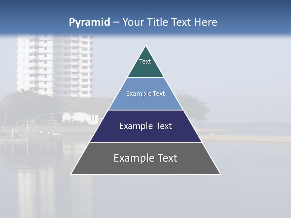 A Large White Building Sitting Next To A Body Of Water PowerPoint Template