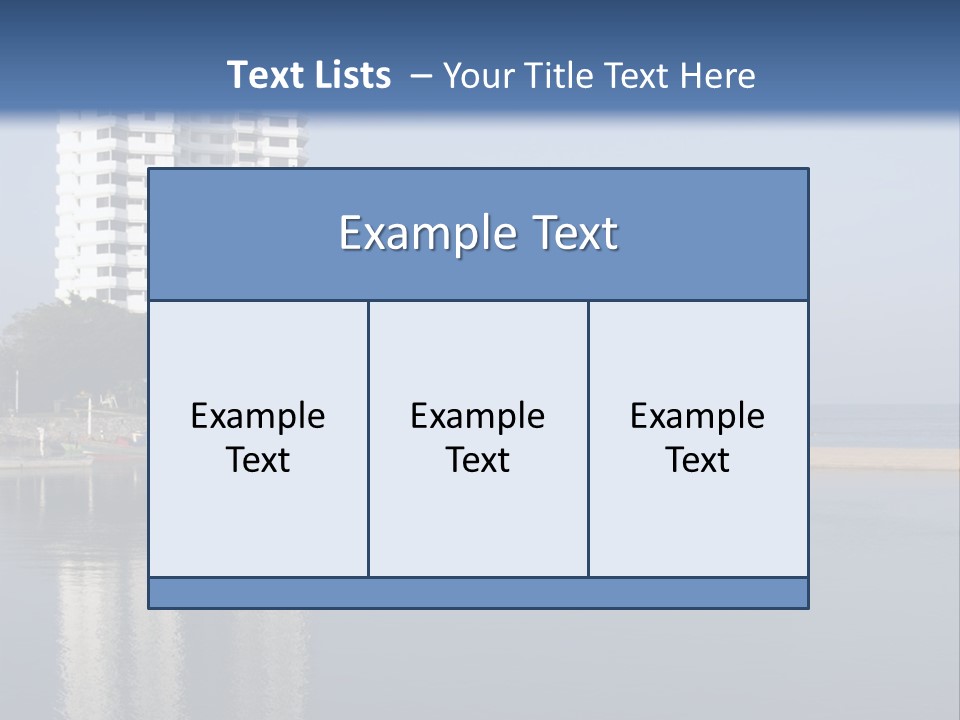 A Large White Building Sitting Next To A Body Of Water PowerPoint Template