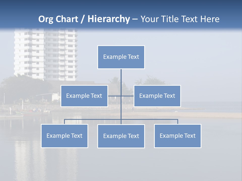 A Large White Building Sitting Next To A Body Of Water PowerPoint Template