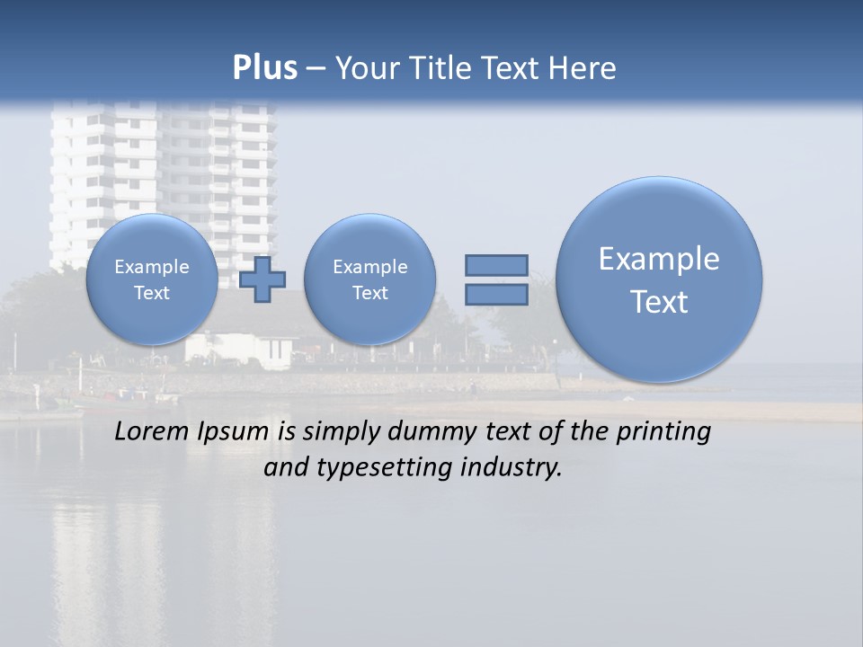 A Large White Building Sitting Next To A Body Of Water PowerPoint Template