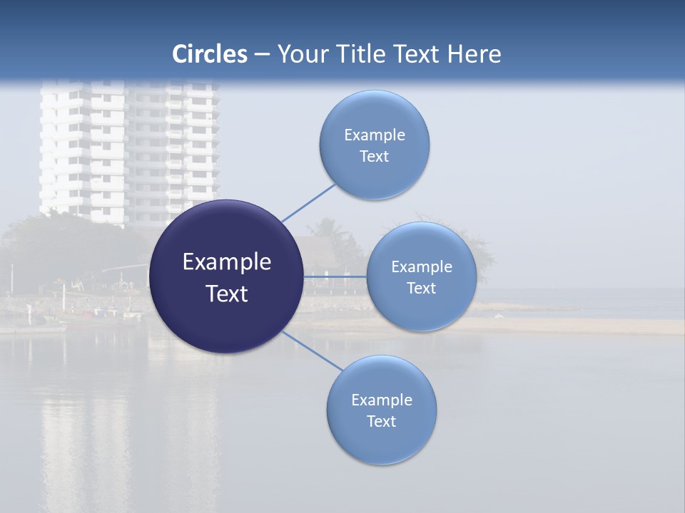 A Large White Building Sitting Next To A Body Of Water PowerPoint Template