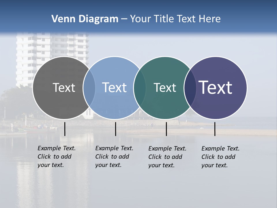 A Large White Building Sitting Next To A Body Of Water PowerPoint Template