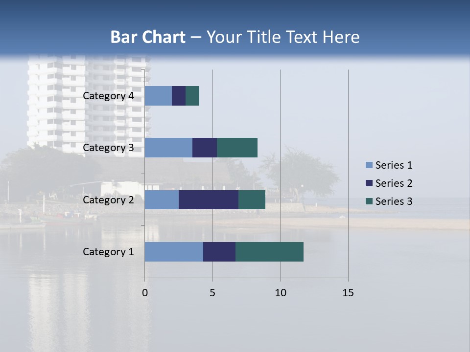 A Large White Building Sitting Next To A Body Of Water PowerPoint Template