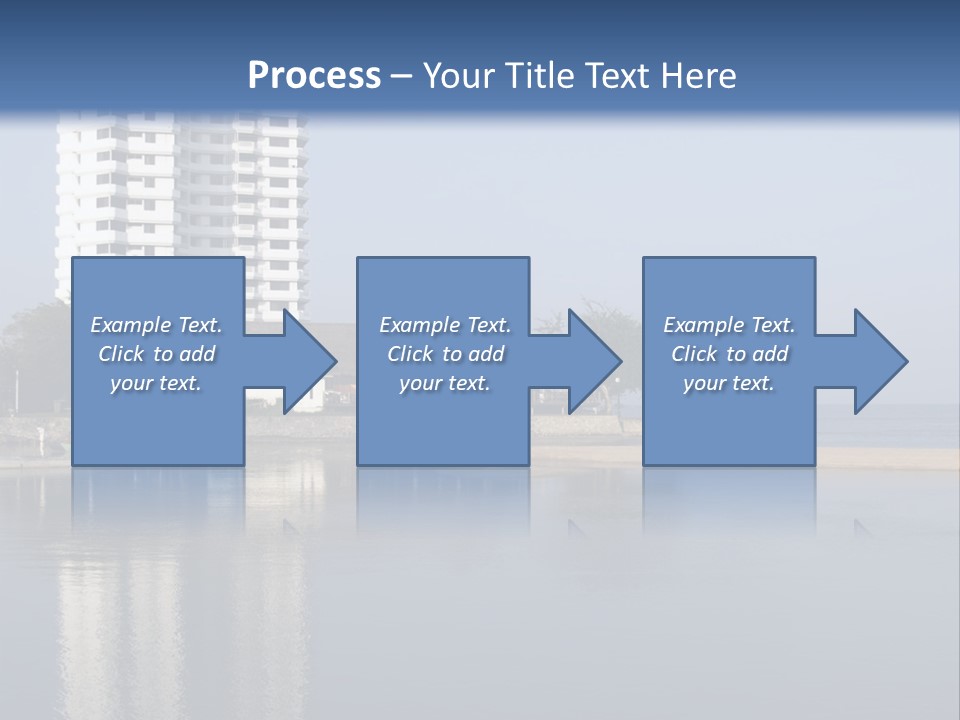 A Large White Building Sitting Next To A Body Of Water PowerPoint Template