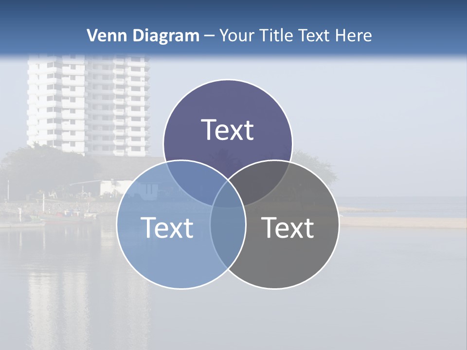 A Large White Building Sitting Next To A Body Of Water PowerPoint Template