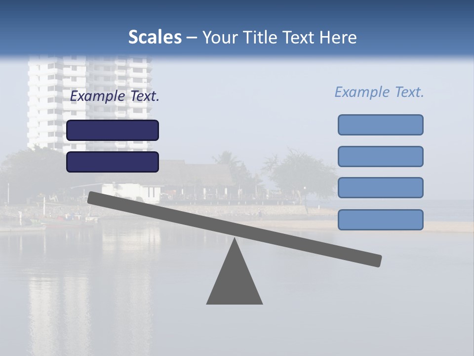 A Large White Building Sitting Next To A Body Of Water PowerPoint Template