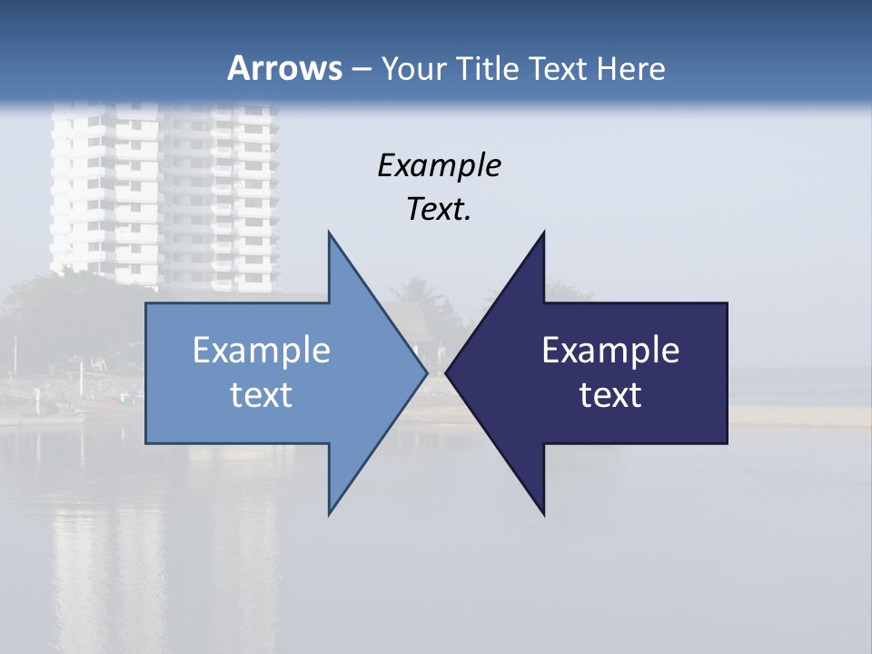 A Large White Building Sitting Next To A Body Of Water PowerPoint Template