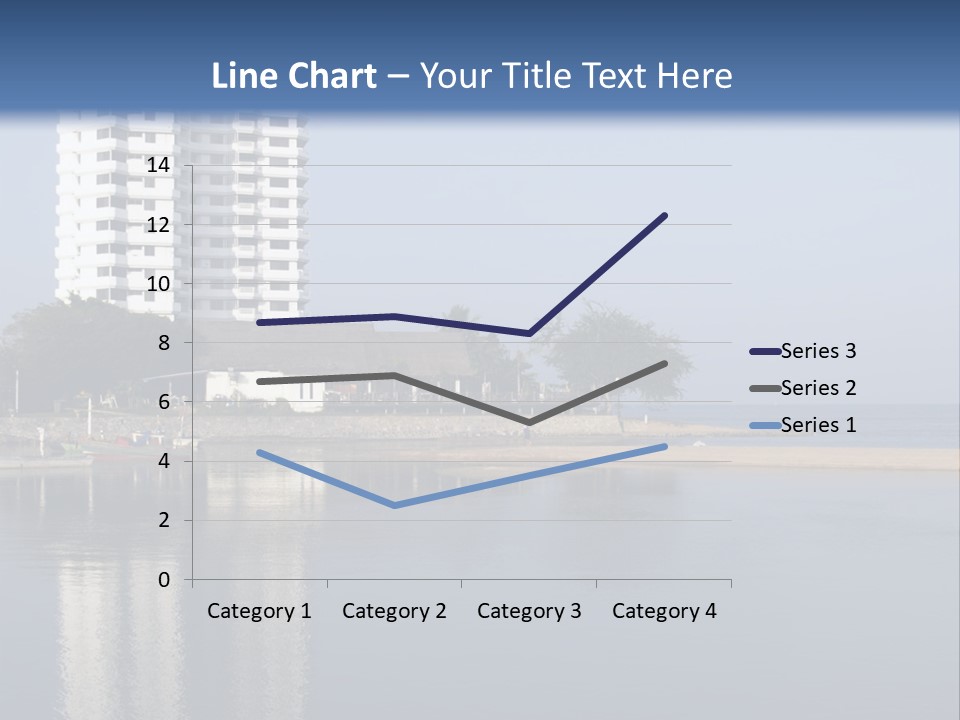A Large White Building Sitting Next To A Body Of Water PowerPoint Template