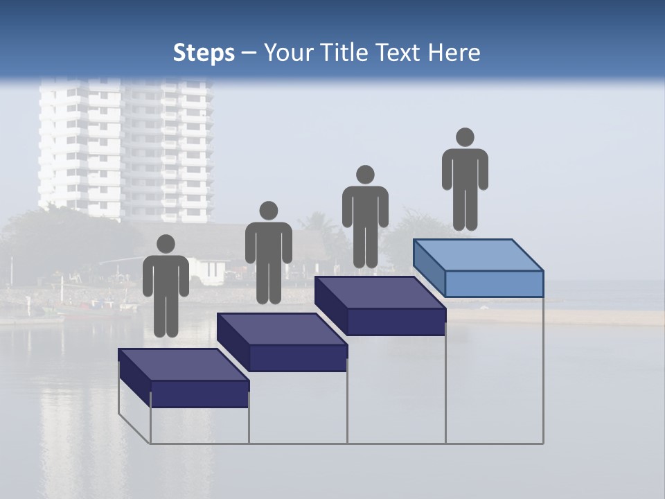 A Large White Building Sitting Next To A Body Of Water PowerPoint Template