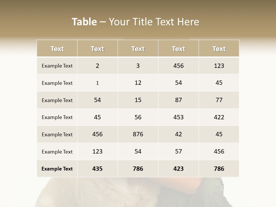 Boy And Dog, Isolated On White PowerPoint Template