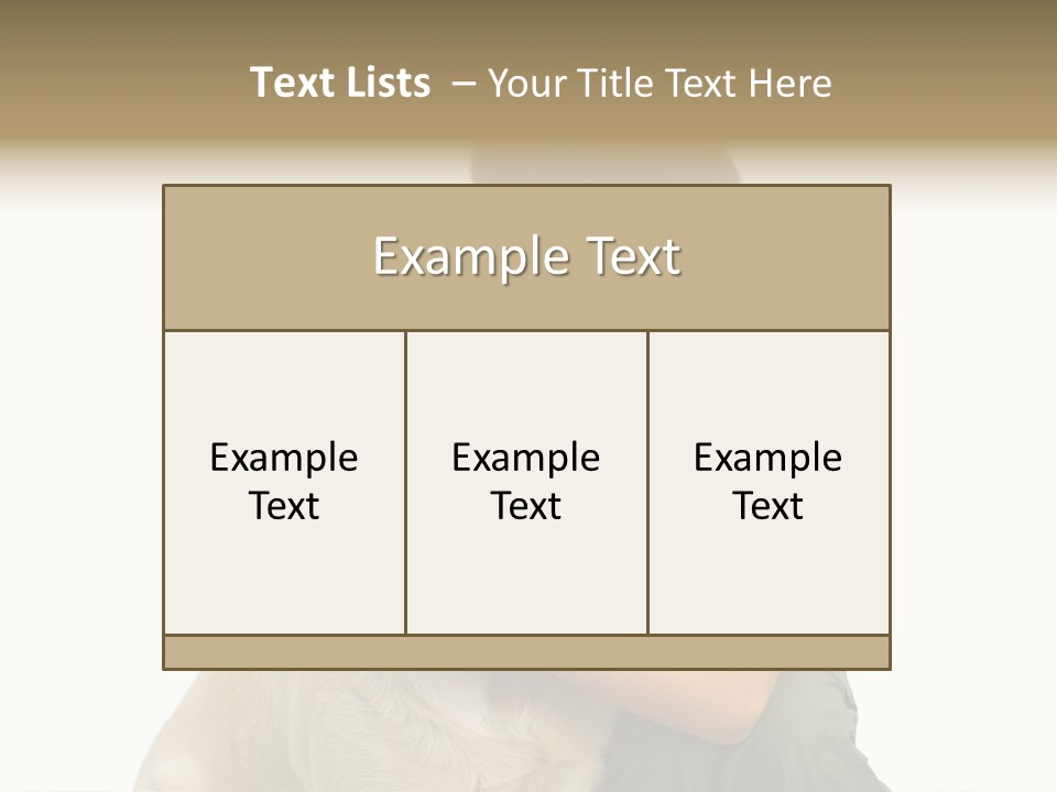 Boy And Dog, Isolated On White PowerPoint Template