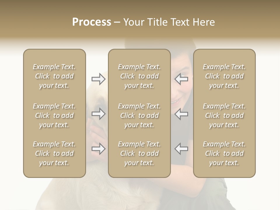 Boy And Dog, Isolated On White PowerPoint Template