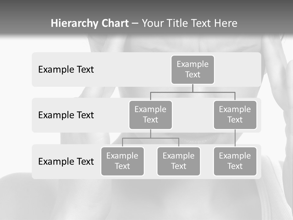 Woman With Severe Migraine Headache Holding Hands To Head PowerPoint Template