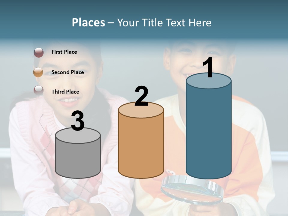 Cyclist Riding Uphill PowerPoint Template