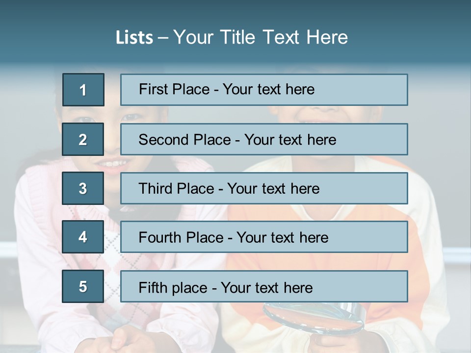 Cyclist Riding Uphill PowerPoint Template