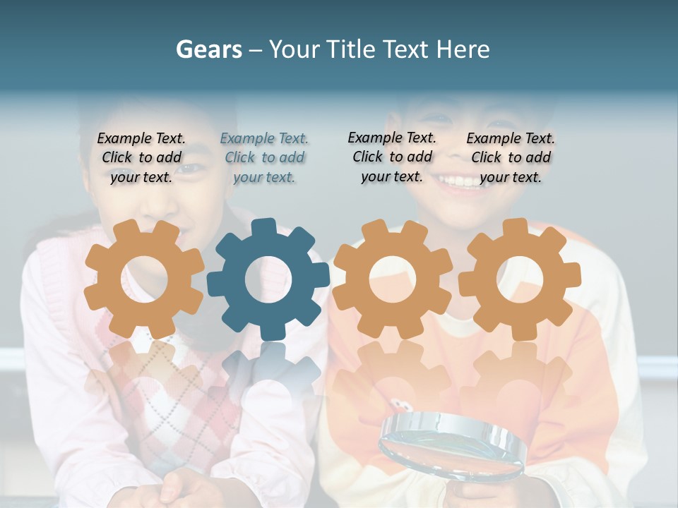 Cyclist Riding Uphill PowerPoint Template