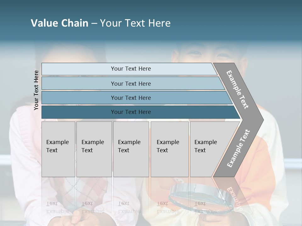 Cyclist Riding Uphill PowerPoint Template