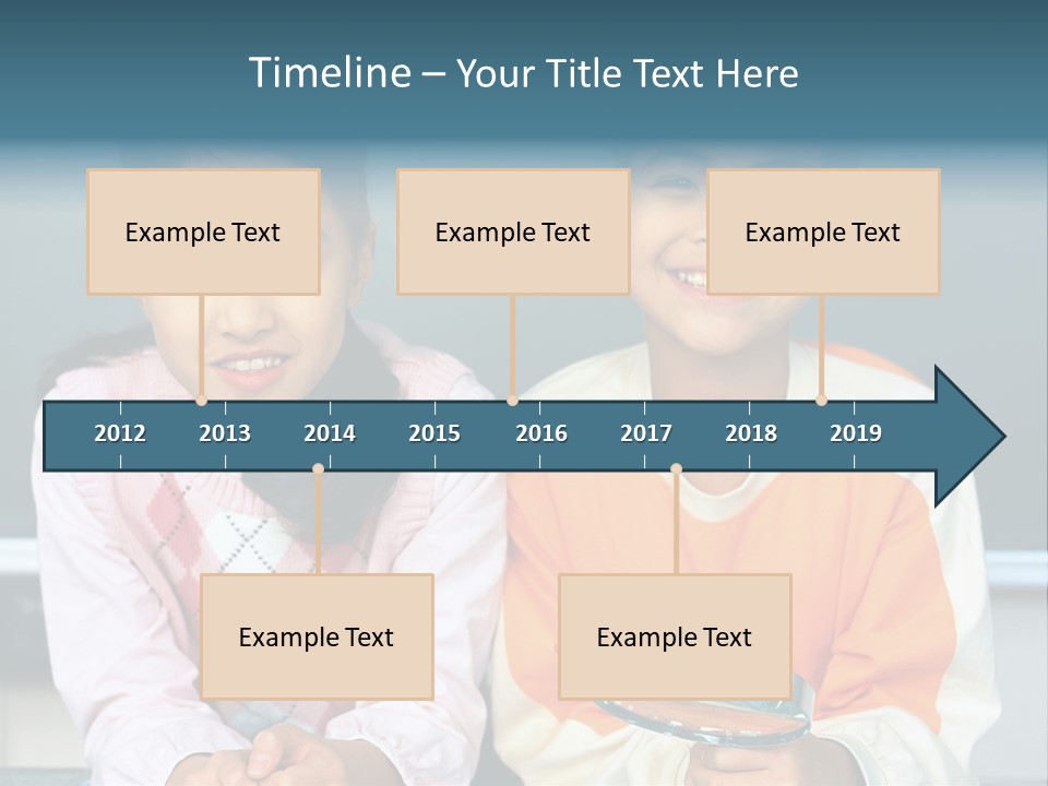 Cyclist Riding Uphill PowerPoint Template
