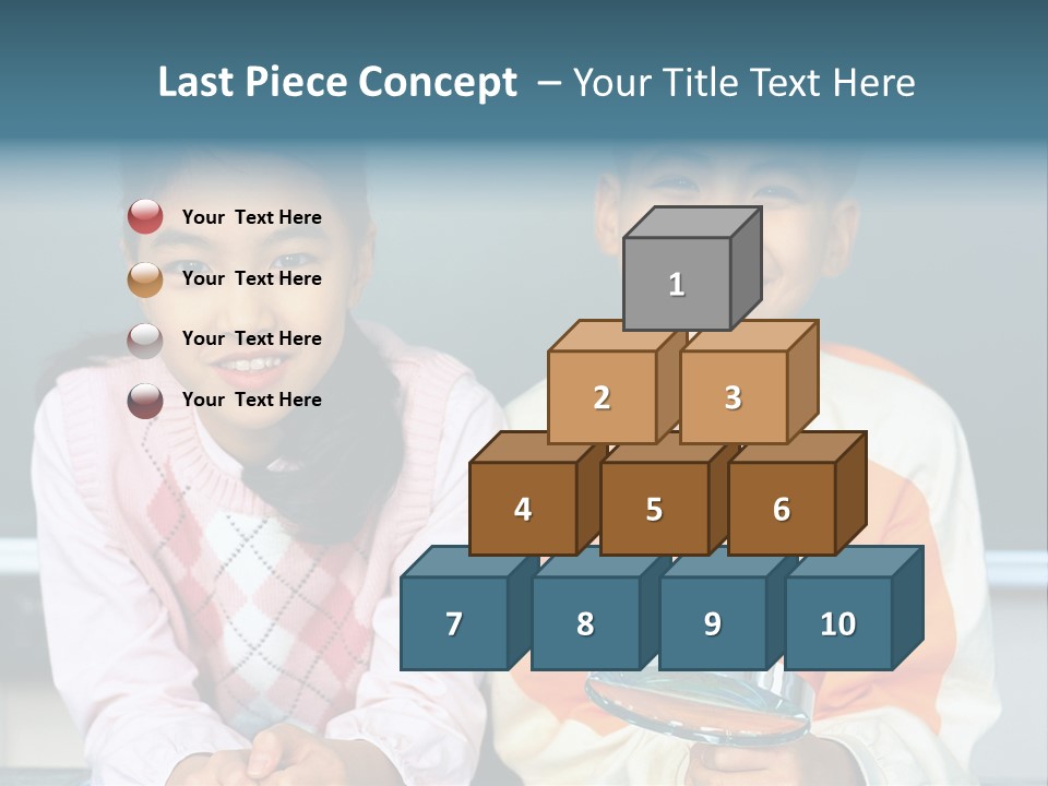 Cyclist Riding Uphill PowerPoint Template