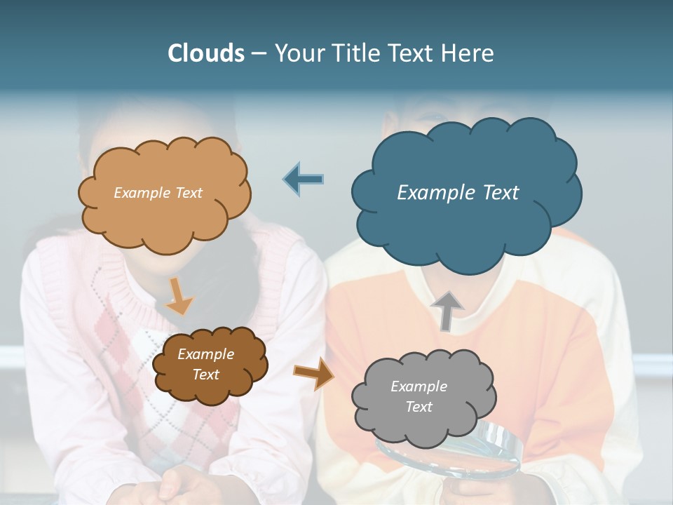 Cyclist Riding Uphill PowerPoint Template