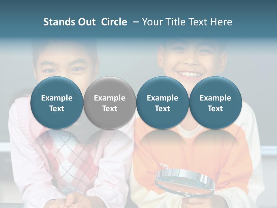 Cyclist Riding Uphill PowerPoint Template