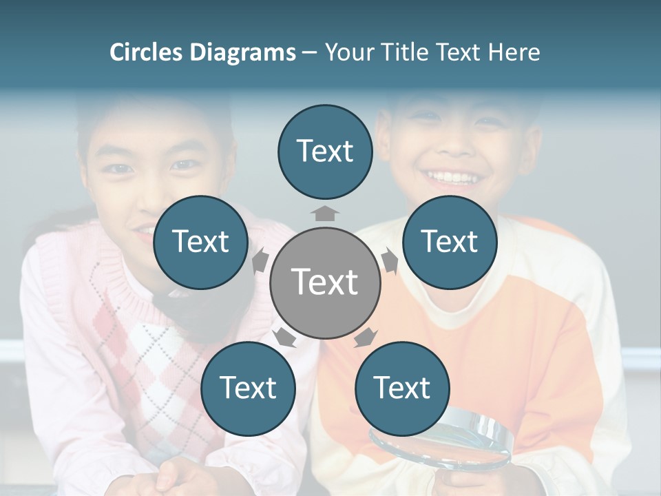 Cyclist Riding Uphill PowerPoint Template