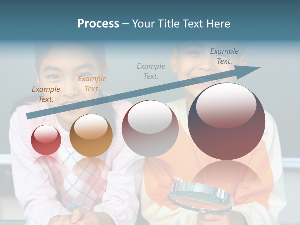 Cyclist Riding Uphill PowerPoint Template