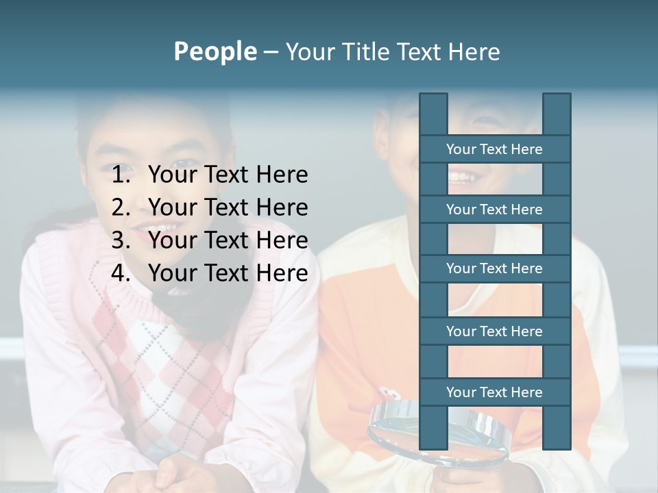 Cyclist Riding Uphill PowerPoint Template