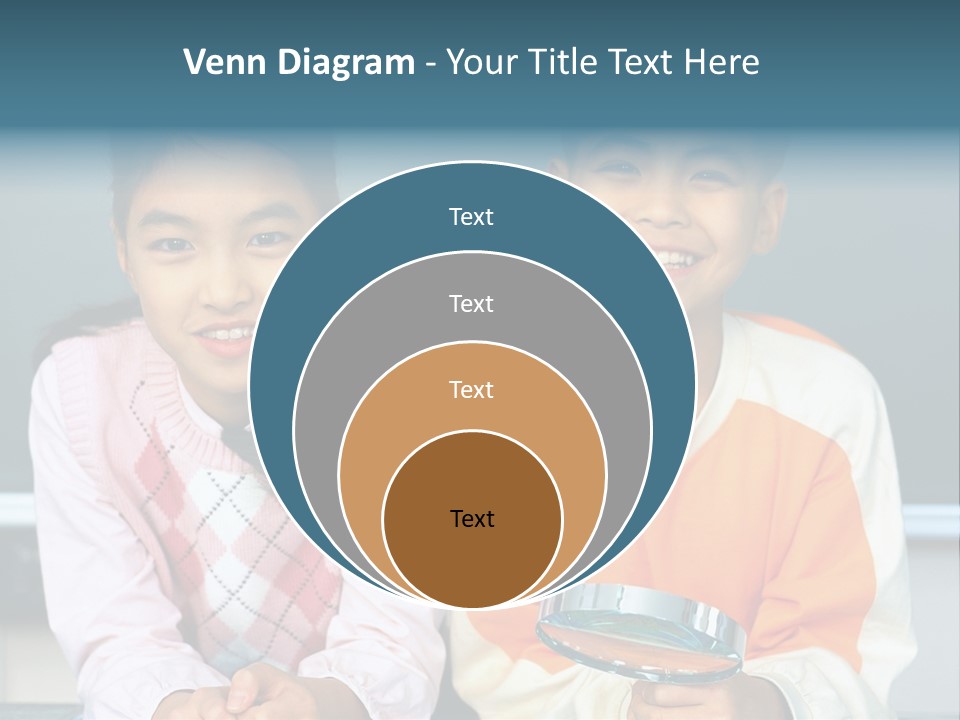 Cyclist Riding Uphill PowerPoint Template