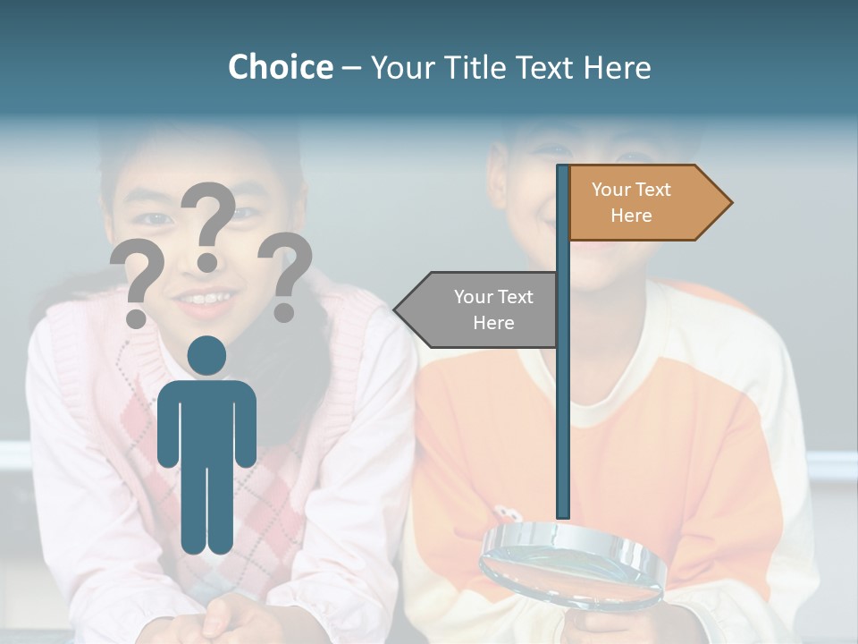 Cyclist Riding Uphill PowerPoint Template