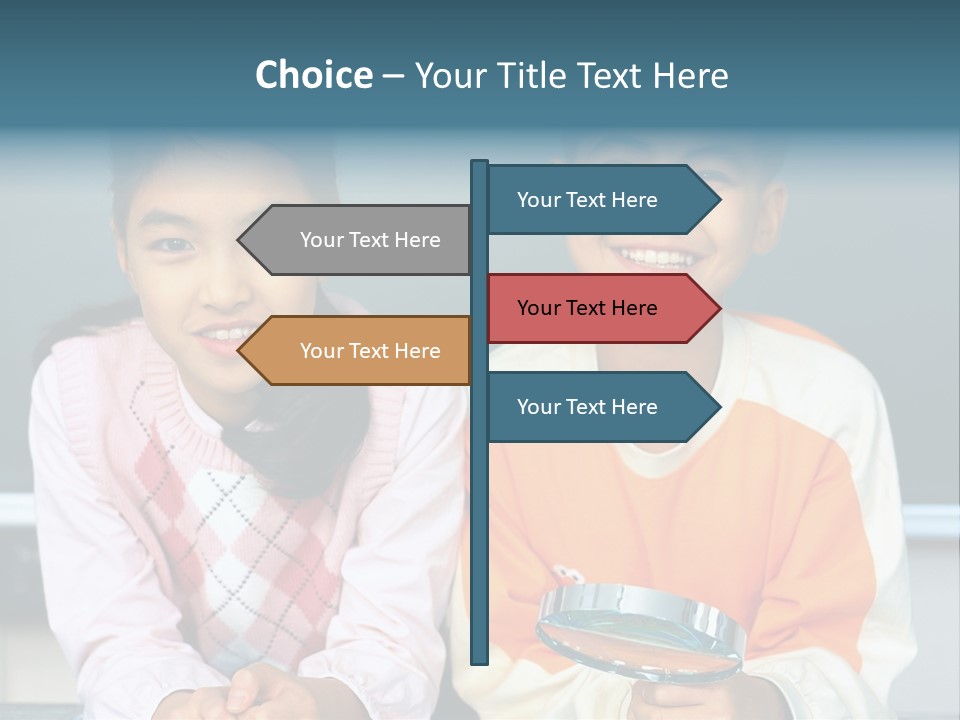 Cyclist Riding Uphill PowerPoint Template