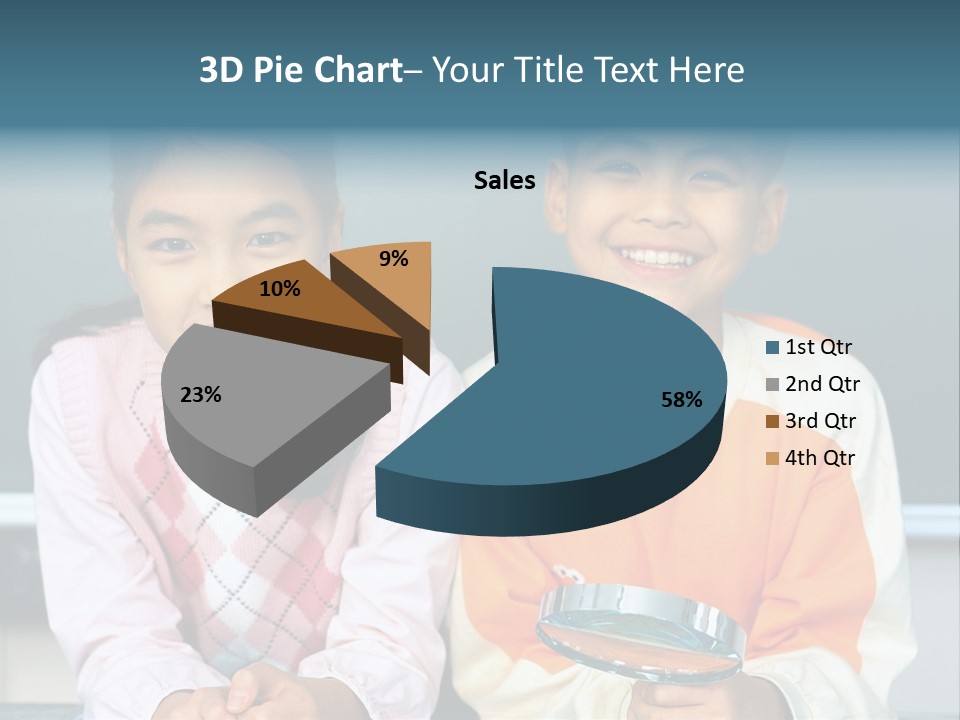 Cyclist Riding Uphill PowerPoint Template