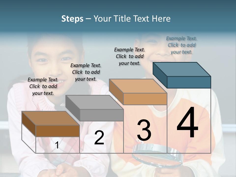 Cyclist Riding Uphill PowerPoint Template