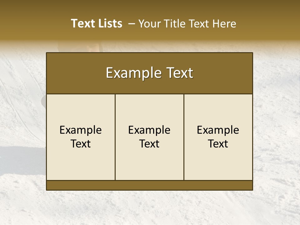 A Small Child Is Sitting In The Snow On A Snowboard PowerPoint Template