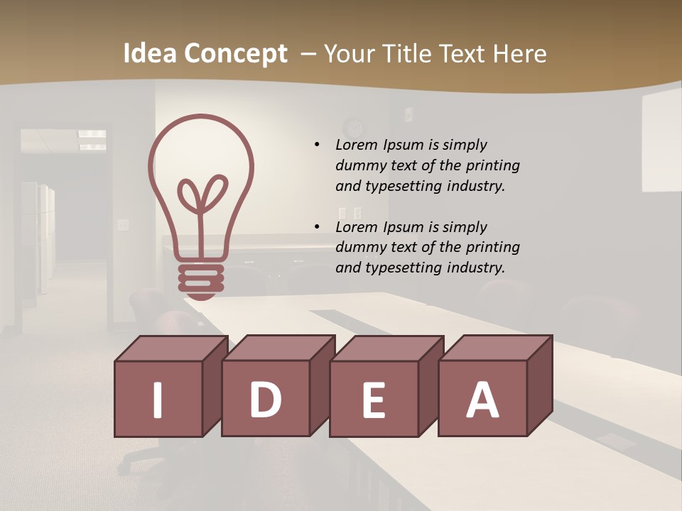 Business Conference Room PowerPoint Template