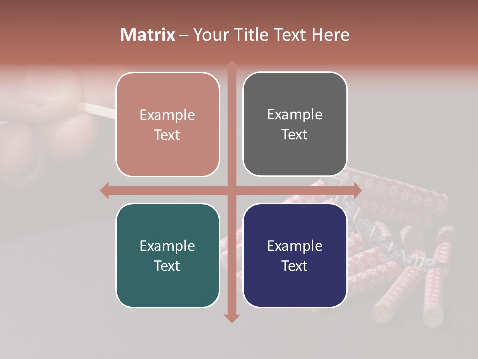 Fireworks Lit With Flame Of Match 02 PowerPoint Template