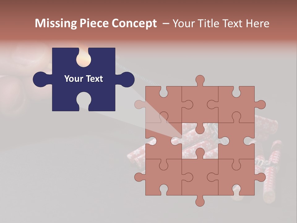 Fireworks Lit With Flame Of Match 02 PowerPoint Template