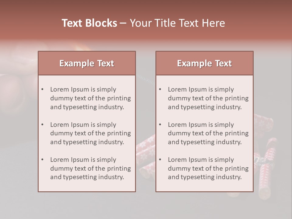 Fireworks Lit With Flame Of Match 02 PowerPoint Template