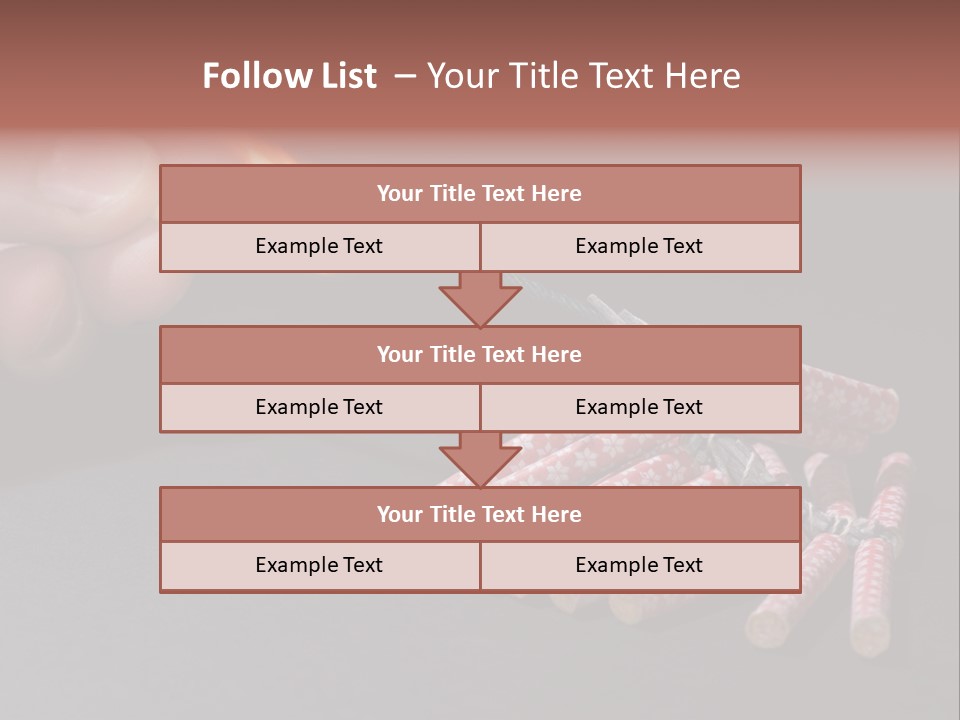 Fireworks Lit With Flame Of Match 02 PowerPoint Template